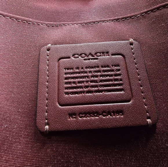 Coach CA195 Dempsey File Bag Signature Jacquard With Stripe And Coach Patch - Picture 5 of 7